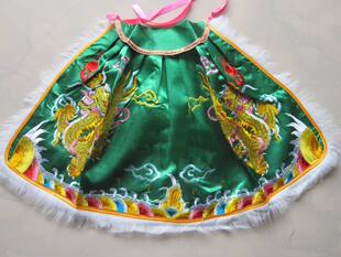 刺绣佛像披风 绿色披风 神衣 斗篷 神袍 关公披风 关帝爷披风41cm