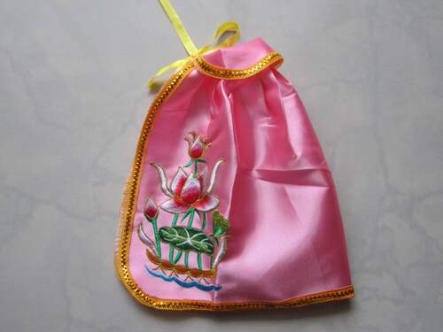 佛像披风神明衣服佛衣服莲花刺绣