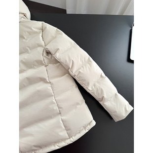 112911~「包邮 冬日暖得自在」连帽分格设计~女士羽绒服