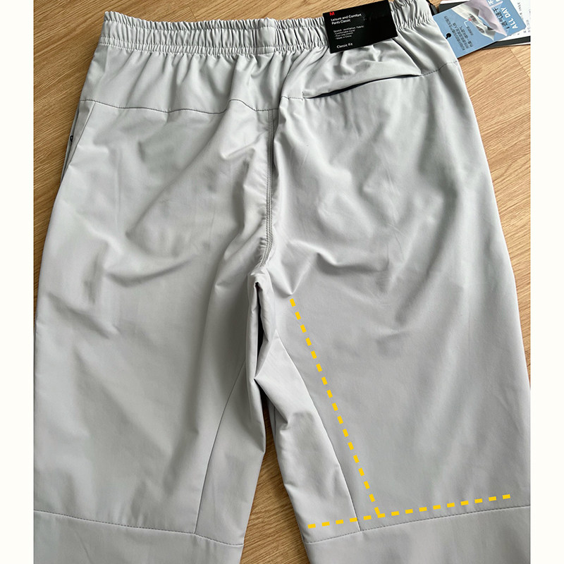 022403~「包邮 健身房的快乐」隐形拉链口袋设计~男士长裤