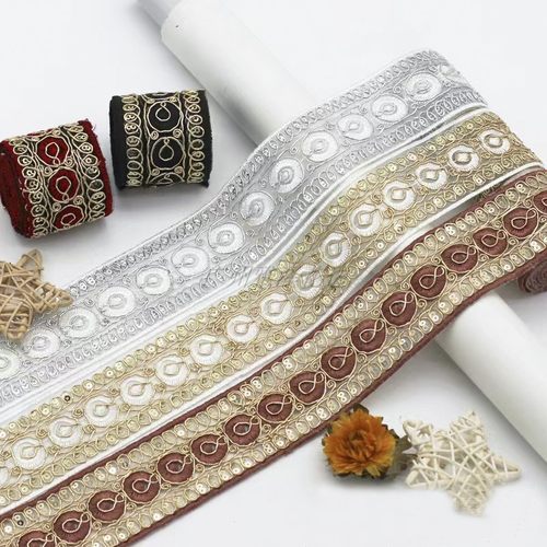 雅泽花边辅料民族刺绣条码