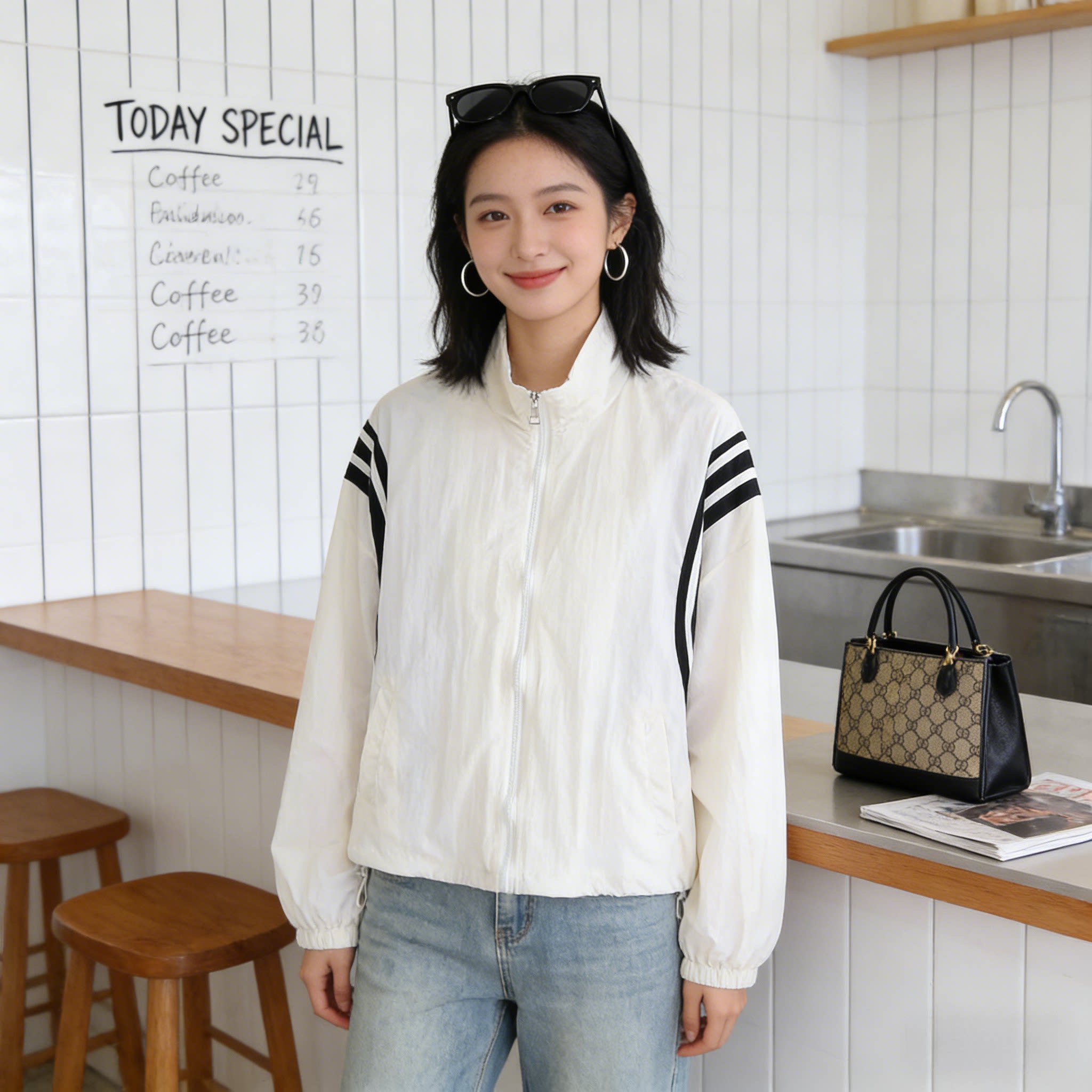 夏季薄款冰丝设计感立领宽松大码小个子慵懒风防晒外套女空调罩衫