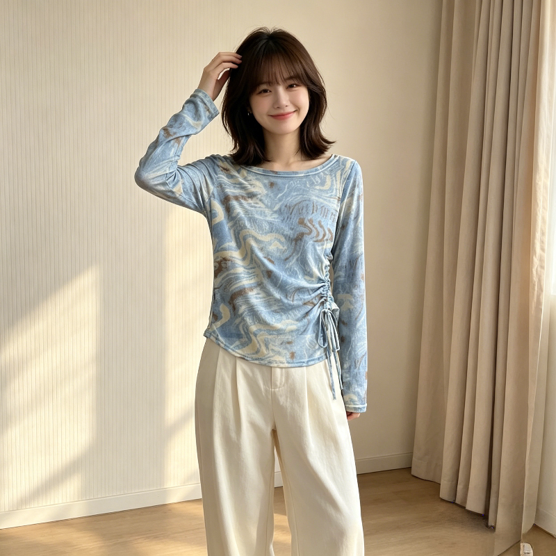 夏季薄款冰丝透气休闲宽松小个子防晒衣罩衫女长袖T恤上衣洋气潮