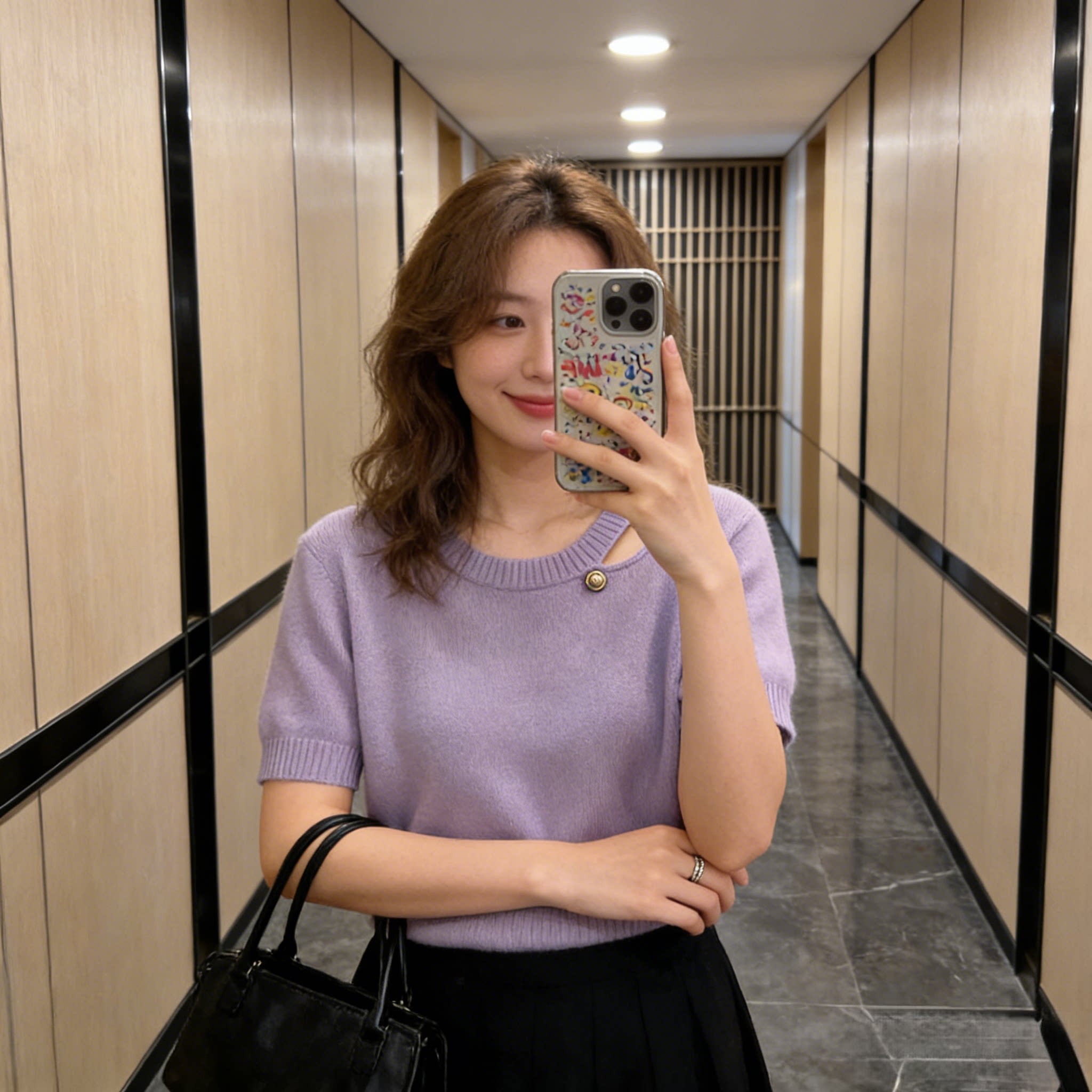 2026夏季新款女士针织衫独特别致超好看通勤小众设计感短袖t恤潮