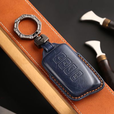 适用雷克萨斯ES系列真皮钥匙套包头层牛皮3D塑形汽车钥匙套高档男