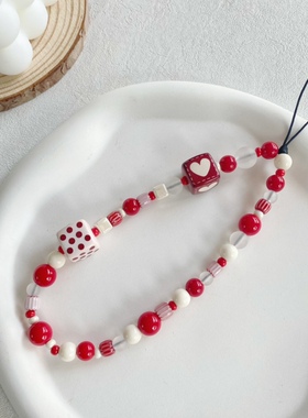 手工串珠亚克力原创情侣