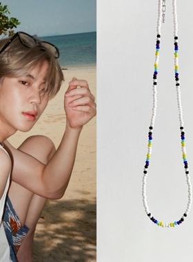 手工项链串珠明星同款圆珠链情侣