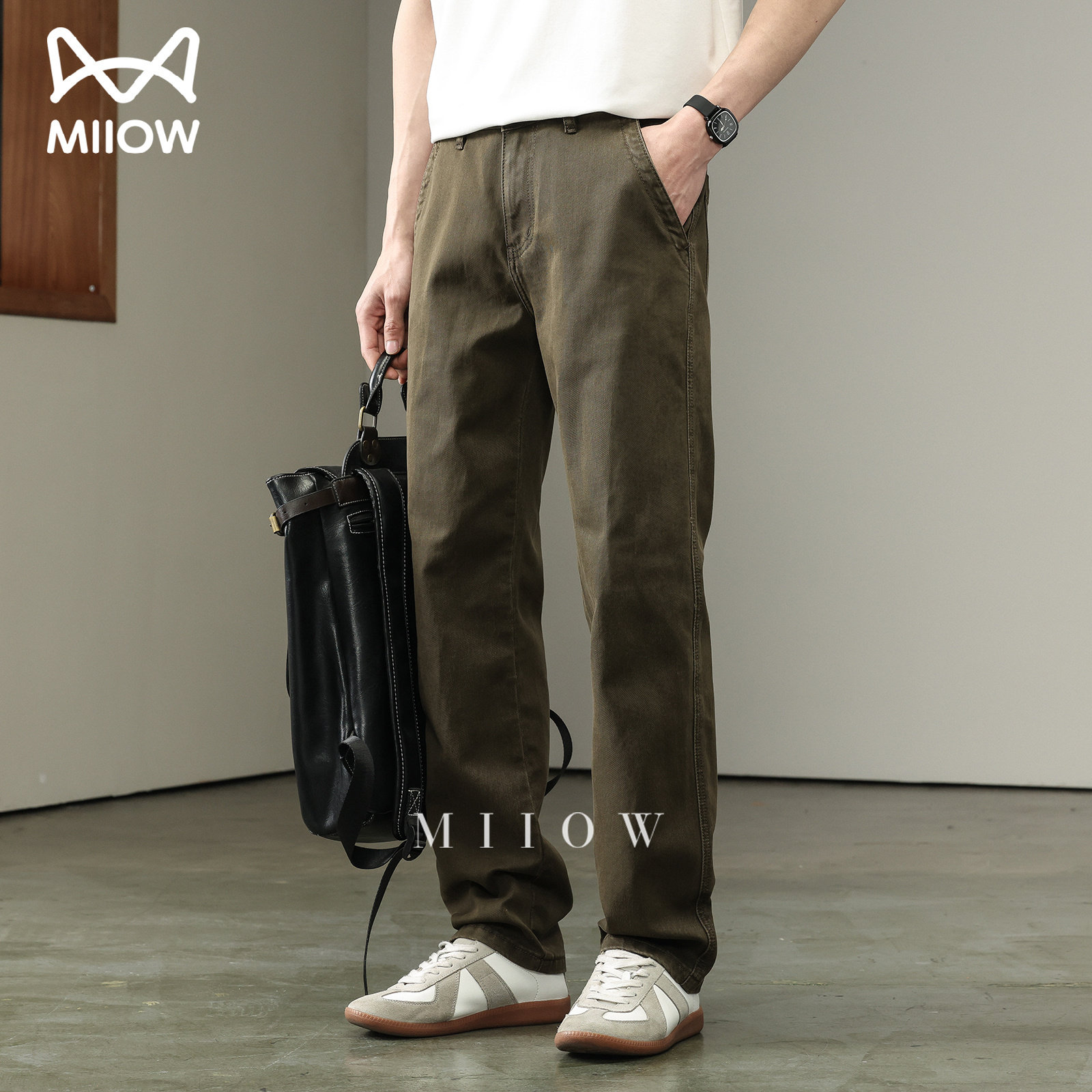 猫人2025新款弹力男士直筒牛仔裤