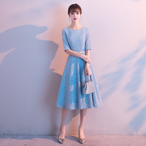 法式小晚礼服女2021名媛气质演出