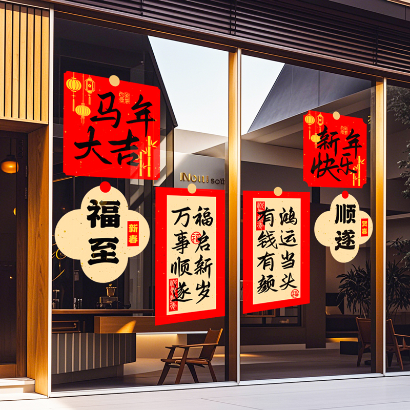 【新年装饰品】商场店铺氛围布置