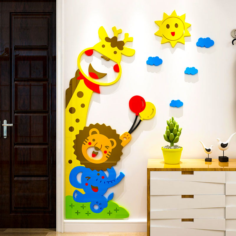 可爱卡通3d立体亚克力墙贴画温馨儿童房卧室客厅餐厅幼儿园装饰画图片