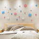 饰品 小花客厅卧室温馨床头沙发背景墙3d立体墙贴画房间布置自粘装