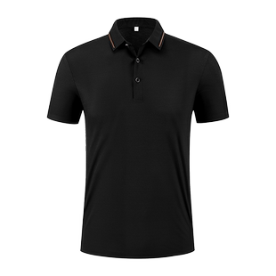 夏季纯棉POLO衫定制图案印logo餐饮企业翻领短袖文化衫工作服男女