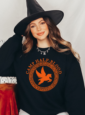 Camp Half Blood Sweatshirts混血营纯棉宽松圆领卫衣男女通用