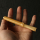 纯手工制作天然实心竹小烟嘴竹制老玉竹把玩烟具不带过滤无漆竹雕