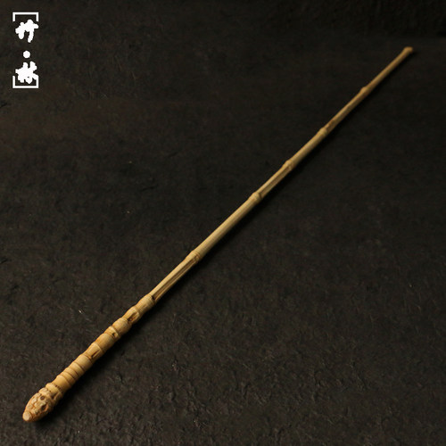 手工制作满钉多节异形把件罗汉竹