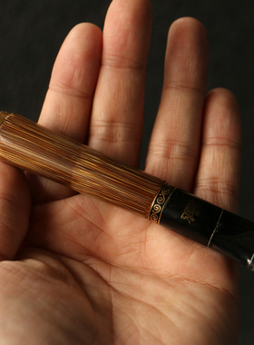 纯手工制作天然金丝竹过滤烟嘴