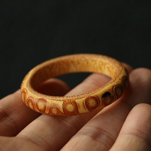 纯手工制作满钉小竹圈