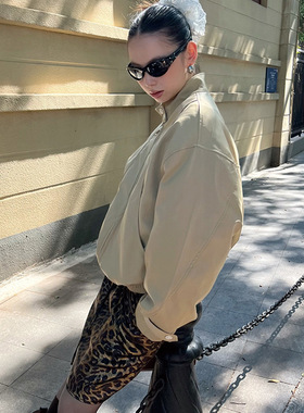 4422shop复古夹棉立领棉衣秋冬新款加厚内胆短款百搭外套面包棉服