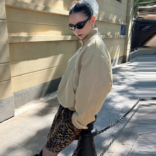 4422shop复古夹棉立领棉衣秋冬新款 百搭外套面包棉服 加厚内胆短款