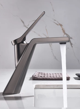 意大利捷仕GESSI全铜枪灰色简约浴室面盆台盆洗手洗脸盆冷热