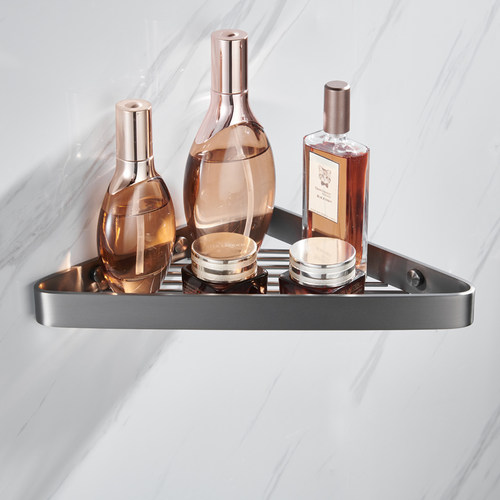 304不锈钢枪灰色三角架置物架