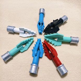 打井机钻头小型家用钻井机钻头民用便携式钻头三翼合金土层快速