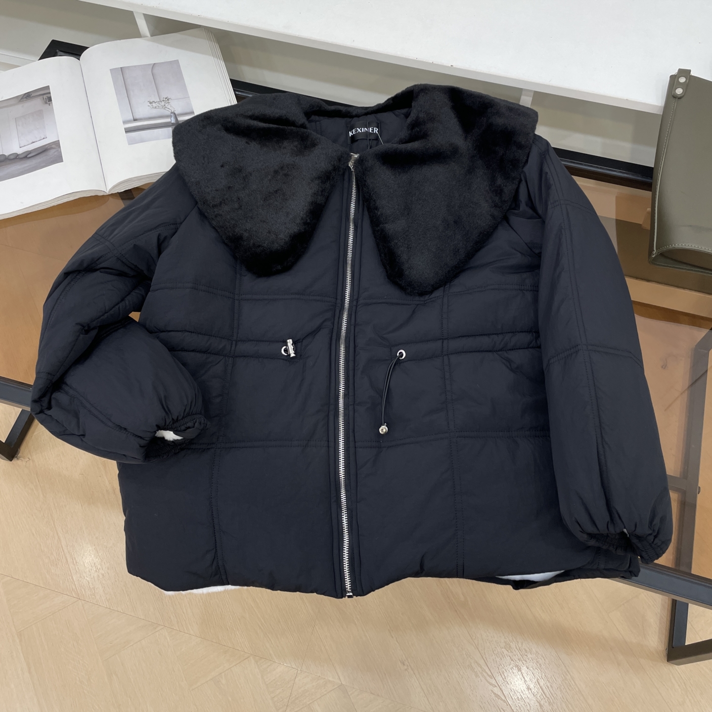 加绒外套春季新款韩系气质宽松时尚百搭保暖上衣女 A#14