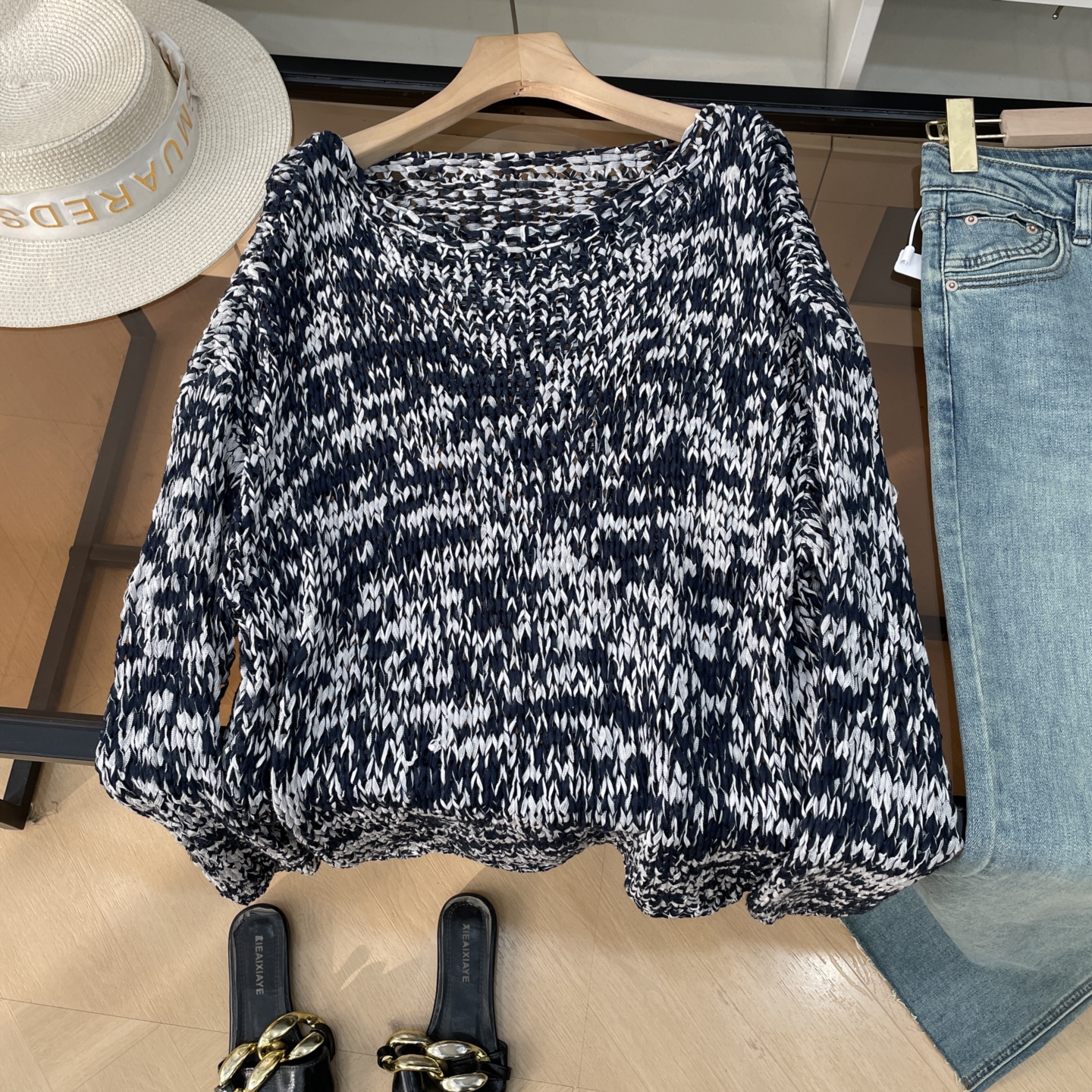 圆领套头毛衣可外穿内搭秋冬巨好看的针织衫时髦上衣K#16