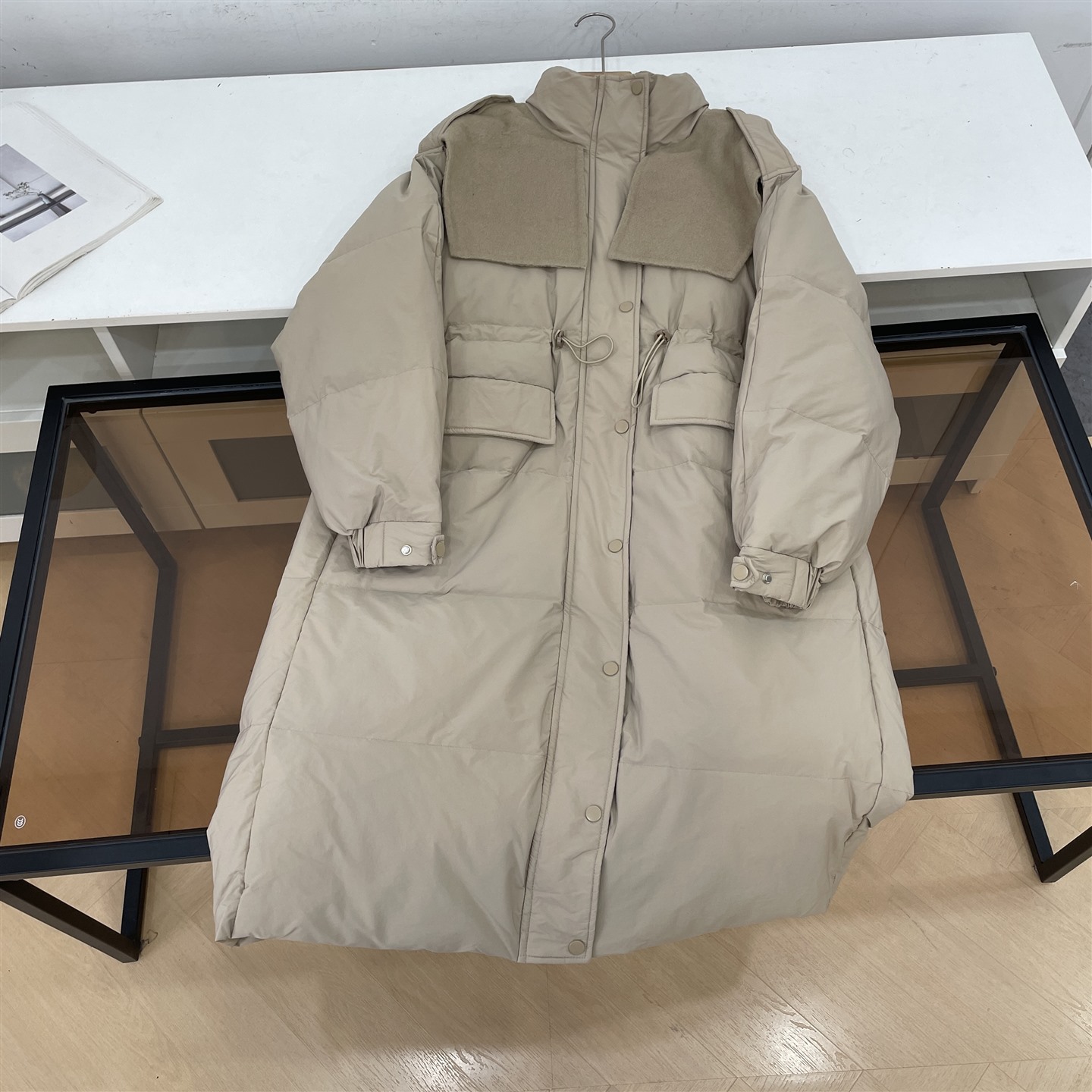 长款外套女秋冬新款纯色简约时尚宽松显瘦小众百搭大衣K#10