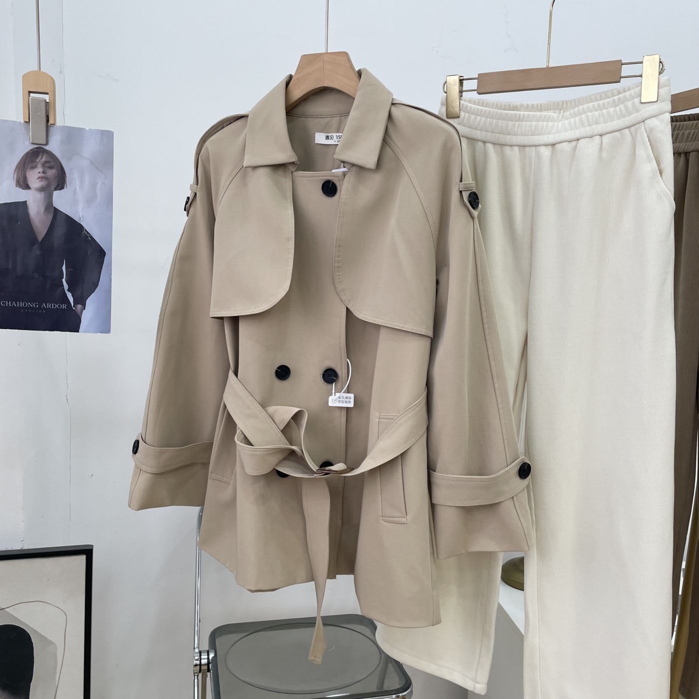 外套纯色小众通勤长袖设计感新款宽松休闲秋季女 I#16