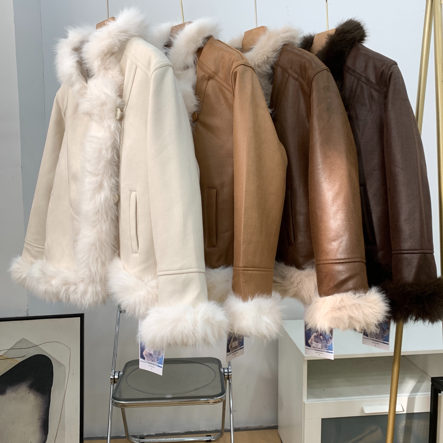 秋冬新款时尚百搭美式宽松显瘦气质小众长袖外套女K#6