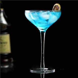 无铅水晶日本木村创意高脚鸡尾酒杯 阔口干马天尼酒杯 扩口香槟杯