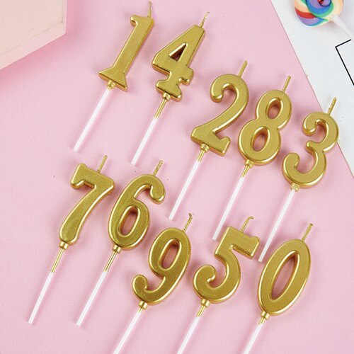 金色数字生日蜡烛蛋糕插件
