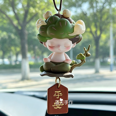 泡泡玛特车挂动物王国正品dimo在你身边汽车后视镜平安车挂礼物