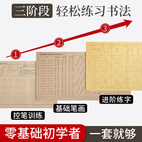 小学生颜体欧体楷书控笔毛笔字帖
