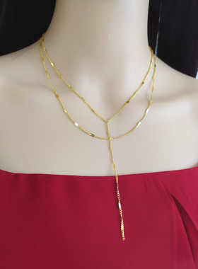 HuoTing钛钢高保色项链防过敏