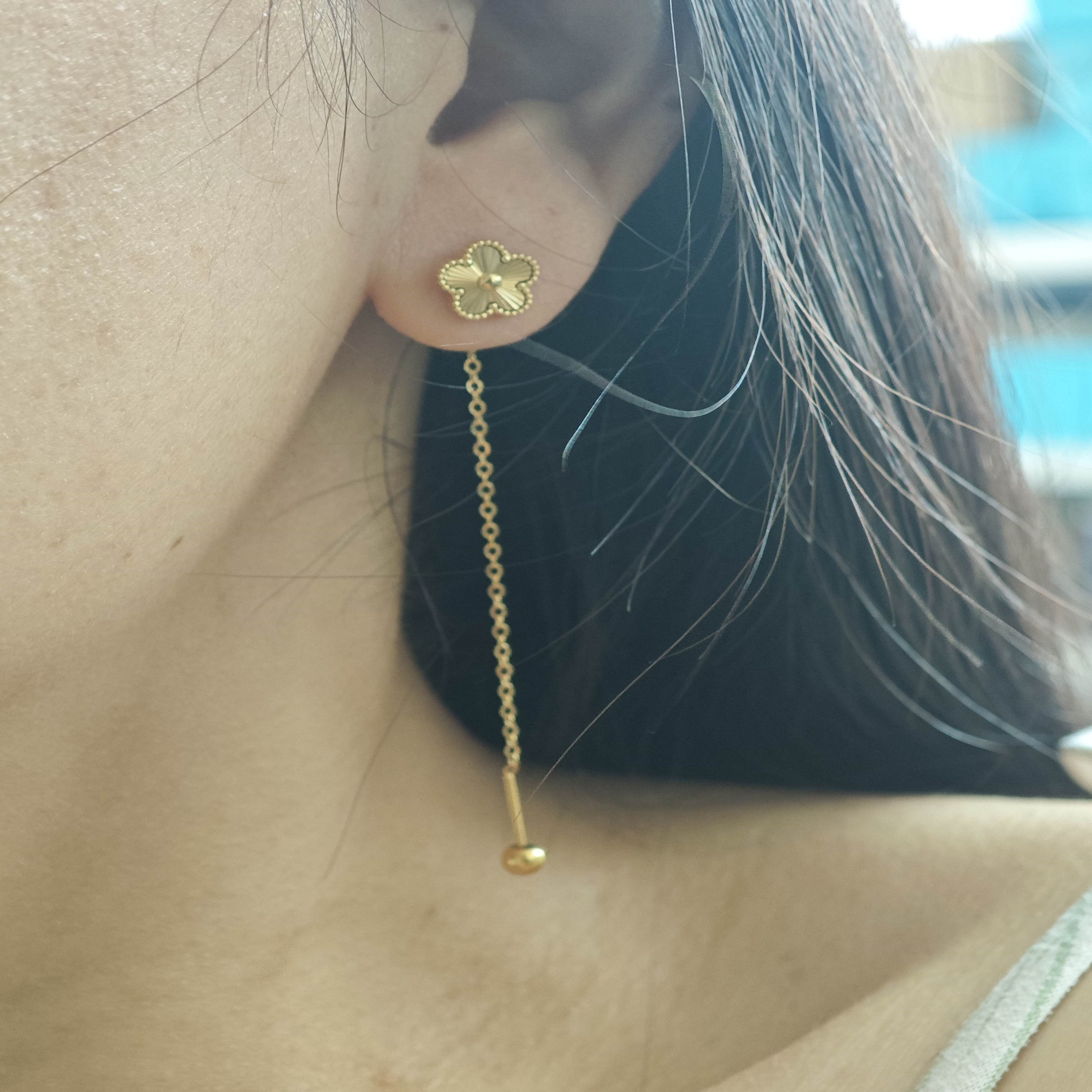 韩式ins风轻奢高级长款流苏耳饰