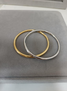 HuoTing女钛钢极简百搭光面手镯