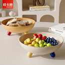 水果盘家用零食糖果摆放盘2025新款 客厅茶几多巴胺果篮干果坚果盘