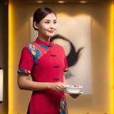 Отец-официант рабочая одежда с коротки