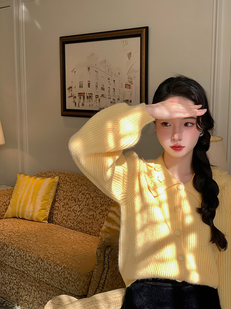 麓津自制《浆果小镇》保暖加厚内搭上衣开衫款少女时髦针织毛衣