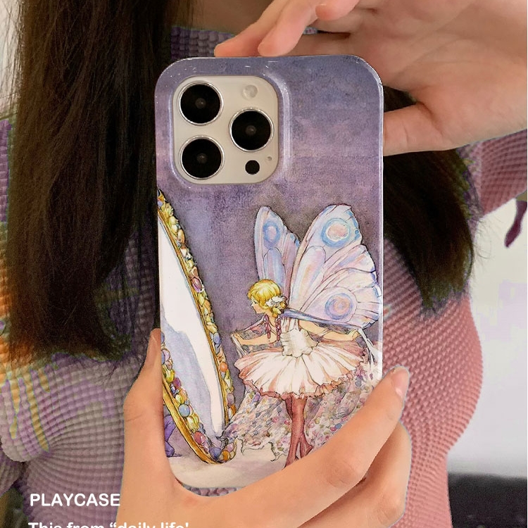 适用iPhone16promax苹果14小米15新款mate70华为p70nova13荣耀200手机壳opporeno14软壳vivox100油画魔镜仙女