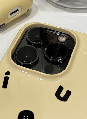 奶油黄简约适用华为p40pro手机壳mate50硬壳nova9/8/7/6se/5 苹果14pro保护套小米13/12荣耀70/80防摔vivoS12