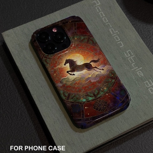 适用iPhone16promax苹果17小米17pro新款mate80华为p70荣耀200菲林nova13手机壳vivox300敦煌飞马~oppofindx9