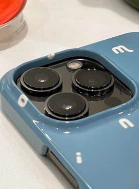 蓝色简约字母~适用华为mate50手机壳p40硬外壳mete30女生nova10se新款9曲面屏8全包畅享20pro个性5创意7小众6