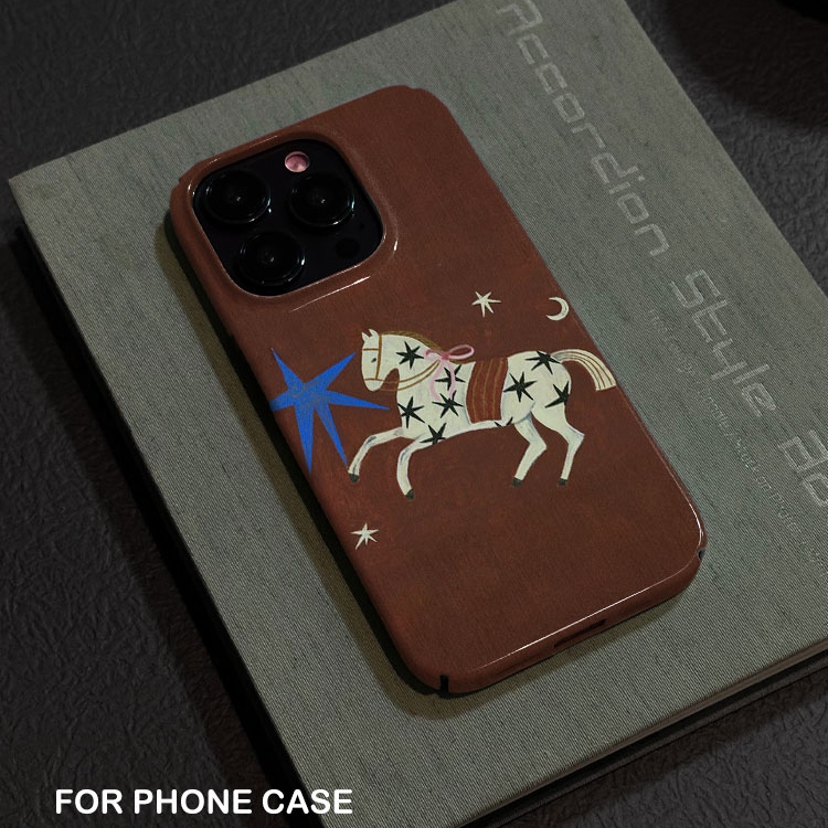 适用iPhone16promax苹果14小米15新款mate70华为p70nova13荣耀200手机壳opporeno14软壳vivox100艺术星辰之马