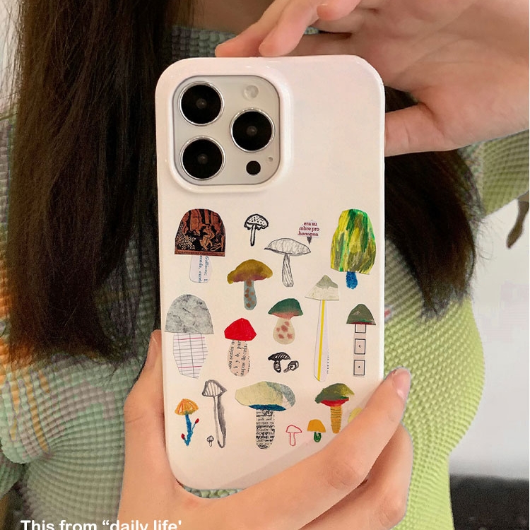 适用iPhone16promax苹果14小米15新款mate70华为p70nova13荣耀200手机壳opporeno13软壳vivox100森林多样蘑菇