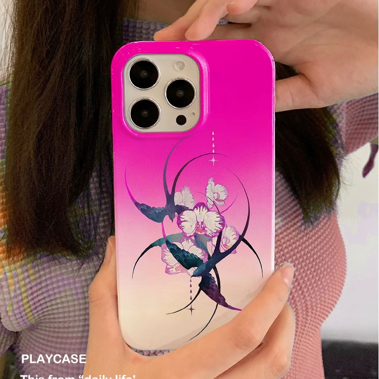 适用iPhone16promax苹果17小米17pro新款mate60华为p70荣耀200菲林nova13手机壳svivox300紫燕红花oppofindx9