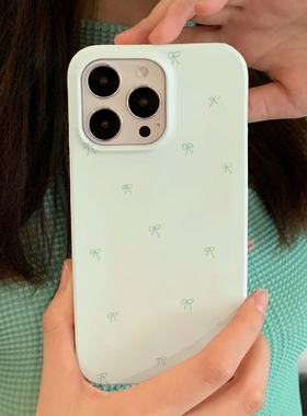 适用iPhone17promax苹果14小米15新款mate60华为p70荣耀200菲林nova13手机壳oppofindx8s+软vivox200清新绿色